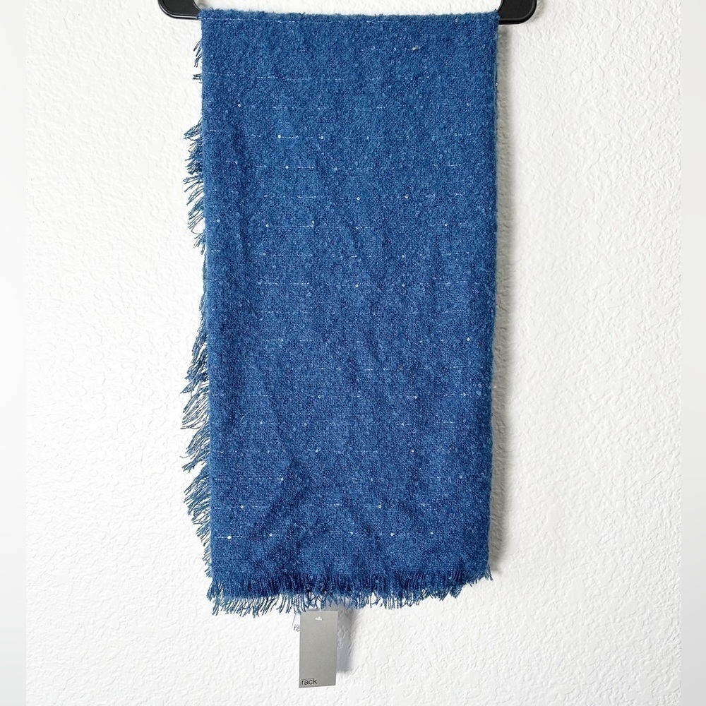 NWT Nordstrom Rack Blue with Sequin Scarf